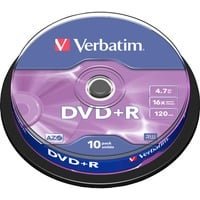 Verbatim DVD+R 4.7 Go - 16x (Spindle x10)