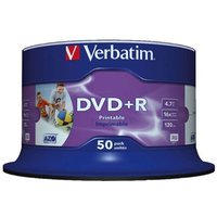 Verbatim DVD+R 4.7 Go - 16x (Spindle x50) Imprimable