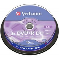 Verbatim DVD+R DL 8.5 Go - 8x (Spindle x10)