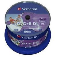 Verbatim DVD+R DL 8.5 Go - 8x (Spindle x50) Lightscribe