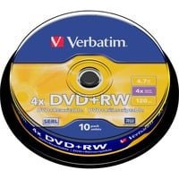 Verbatim DVD+RW 4.7 Go - 2.4x (Boite CD x1)