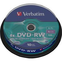 Verbatim DVD-RW 4.7 Go - 4x (Spindle x10)
