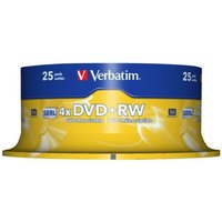 Verbatim DVD+RW 4.7 Go - 4x (Spindle x25)