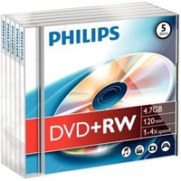 Philips DVD+RW 4.7 Go - 4x (Boite CD x5)