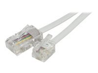 Cable RJ11 vers RJ45 - 5m (Blanc)