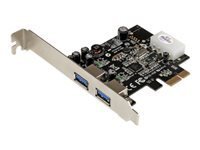 StarTech.com carte contrôleur PCI-Express 1x avec 2 ports USB 3.0 avec UASP