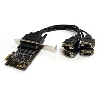 StarTech.com Carte PCI Express avec 4 Ports DB-9 RS232 - PEX4S553B