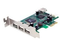 StarTech.com PCI-Express 1x vers 4 ports USB 2.0 - PEXUSB4DP