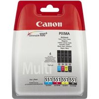 Canon CLI-551 - Multipack (Cyan, Magenta, Jaune, Noir)