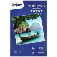 Avery Papier photo brillant premium A4 (25 feuilles)