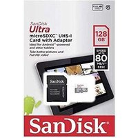 SanDisk Ultra microSDXC UHS-I U1 128 Go + Adaptateur SD
