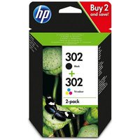 HP 302 Combo 3 couleurs / noir - X4D37AE