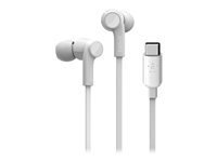 Belkin Kit Piéton Stéréo ROCKSTAR USB-C Blanc
