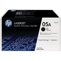 HP 05A Noir Pack de 2 (CE505D)