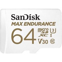 SanDisk Max Endurance microSDXC UHS-I U3 V30 64 Go + Adaptateur SD