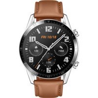 Huawei Watch GT 2 (46 mm / Cuir / Marron)