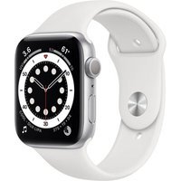 Apple Watch Series 6 GPS Aluminium Silver Bracelet Sport White 44 mm