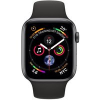 Apple Watch Series 4 GPS 44mm aluminium gris bracelet sport noir