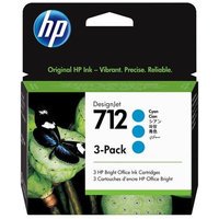 HP 712 Pack de 3 (3ED77A) - Cyan