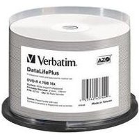 Verbatim DVD-R 4.7 Go 16x imprimable (par 50, spindle)