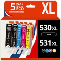 Générique Pack de 5 cartouches PGI-530/CLI-531 BK/C/M/Y